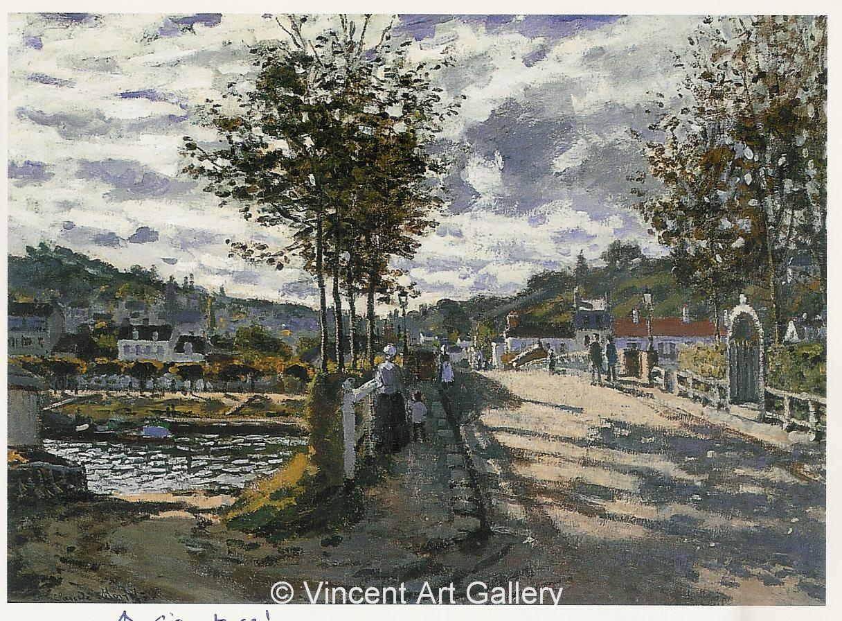 A369, MONET, The Old Road Bridge at Bougival